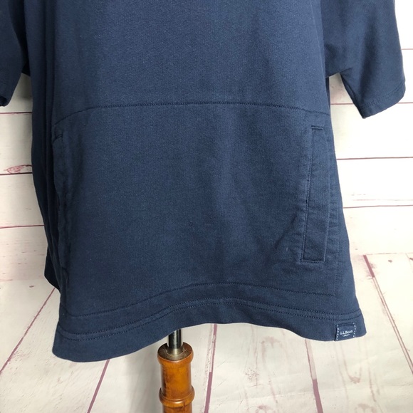 L.L. Bean Oversized Cowl Neck Short Sleeve Sweatshirt - Picture 5 of 8